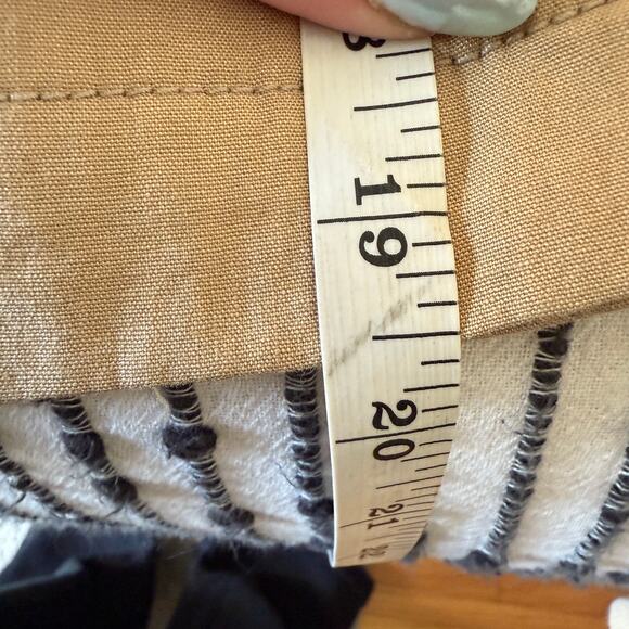 TWINSET by Simona Barbieri | Tan Linen and Vegan Leather Moto Light Jacket Large - Picture 10 of 10